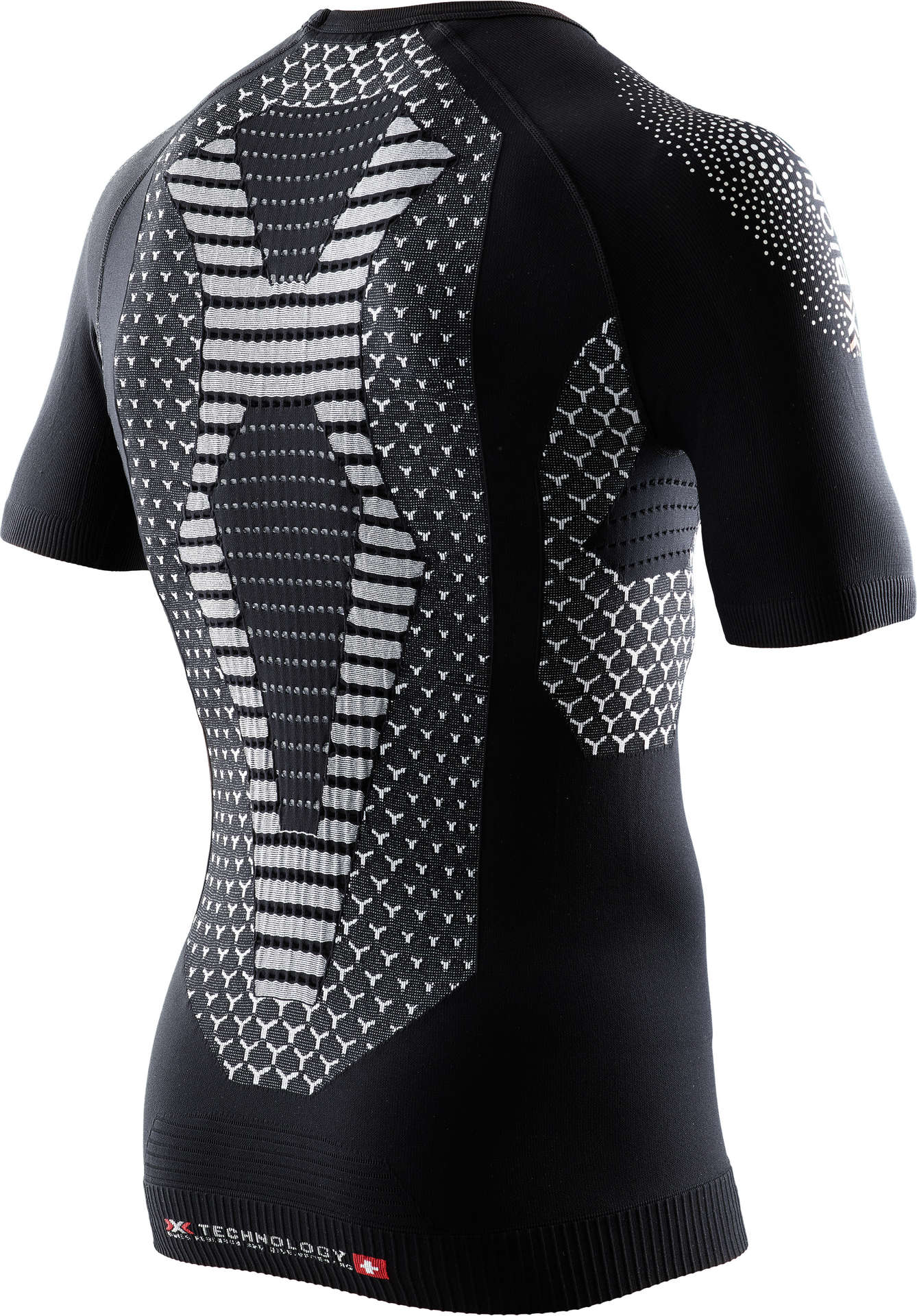 X Bionic Running Speed Evo Hardloopshirt Korte Mouwen Zwart Wit Heren