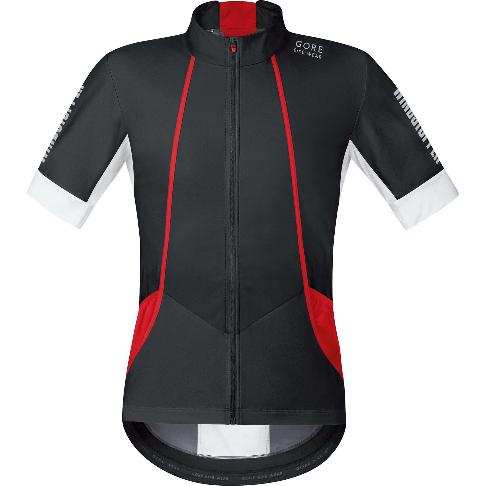 Gore Wear Oxygen Windstopper Fietsshirt Zwart Wit Rood Heren Koop Je