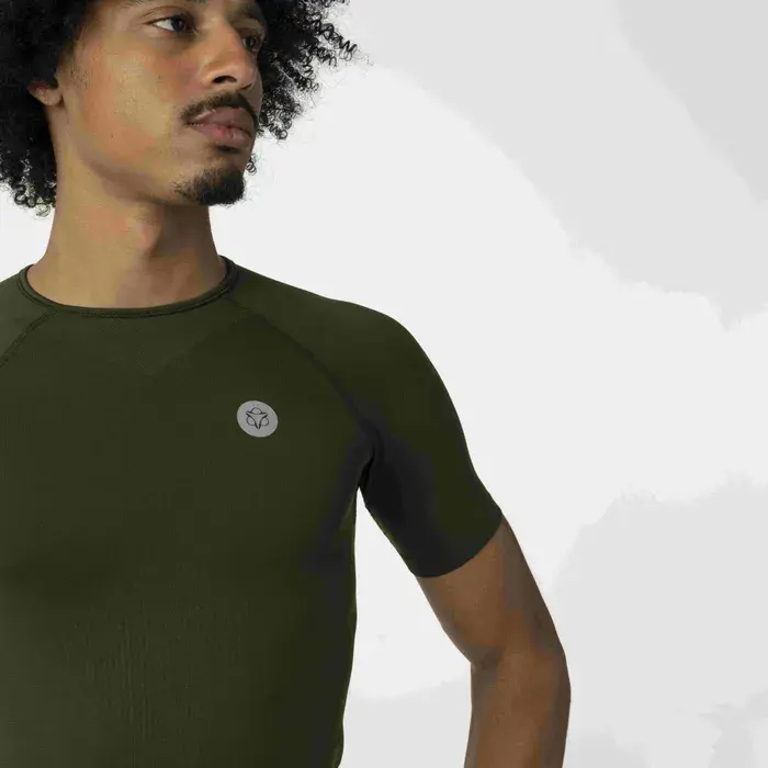 AGU Everyday Ondershirt Korte Mouwen Legergroen