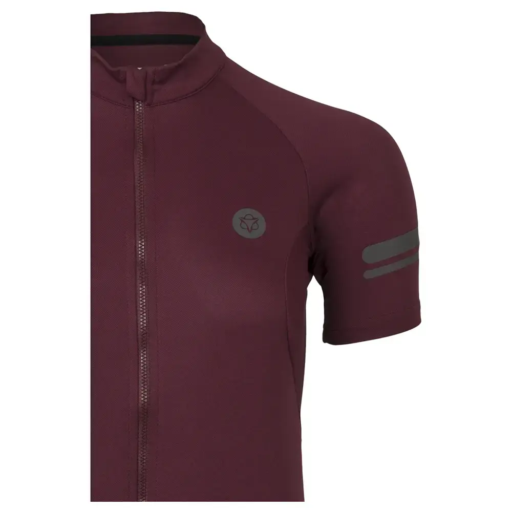 AGU Core II Essential Fietsshirt Korte Mouwen Donkerrood Dames