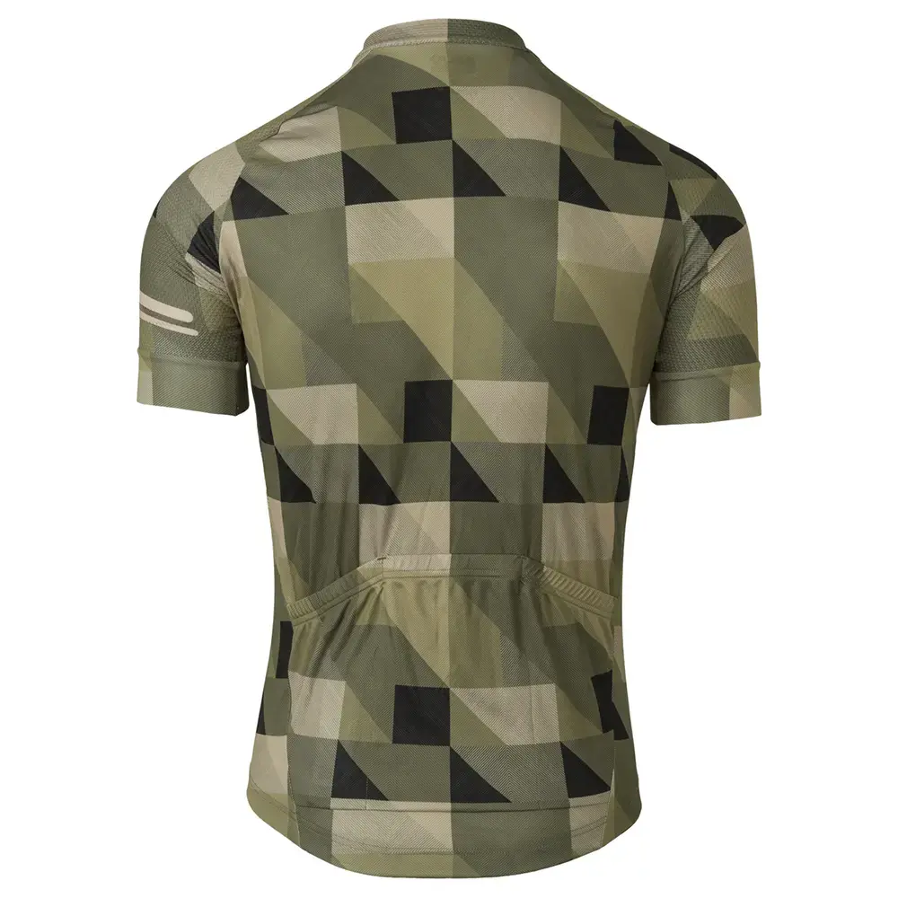 Agu Triangle Stripe Essential Fietsshirt Korte Mouwen Groen Heren Koop