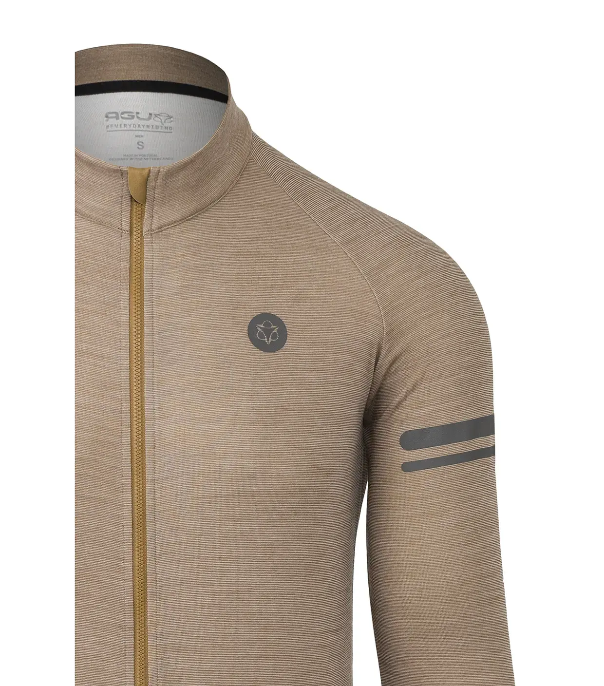 AGU Performance Merino Fietsshirt Lange Mouwen Bruin Heren