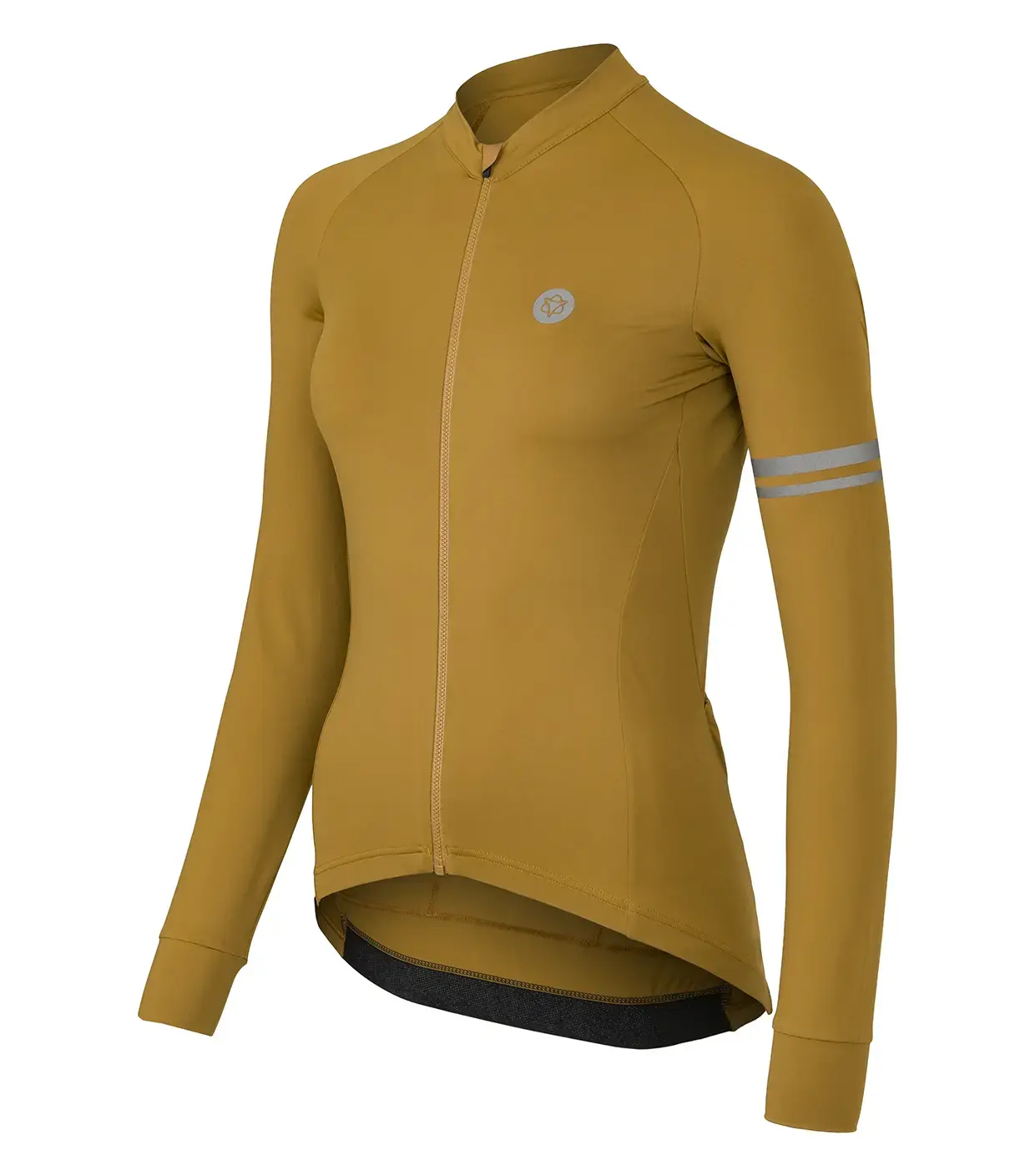 AGU Performance Solid Fietsshirt Lange Mouwen Bruin Dames