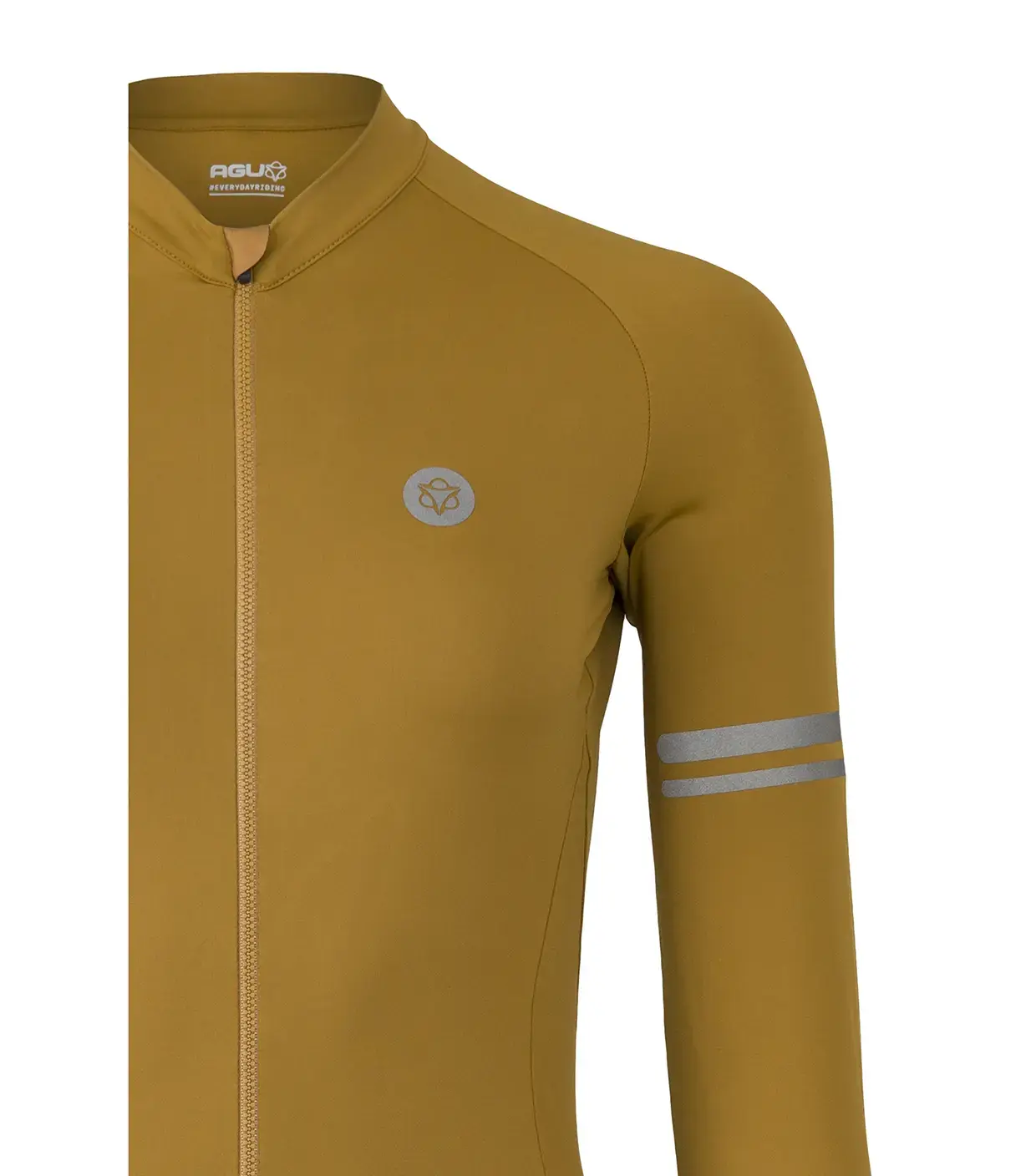 AGU Performance Solid Fietsshirt Lange Mouwen Bruin Dames