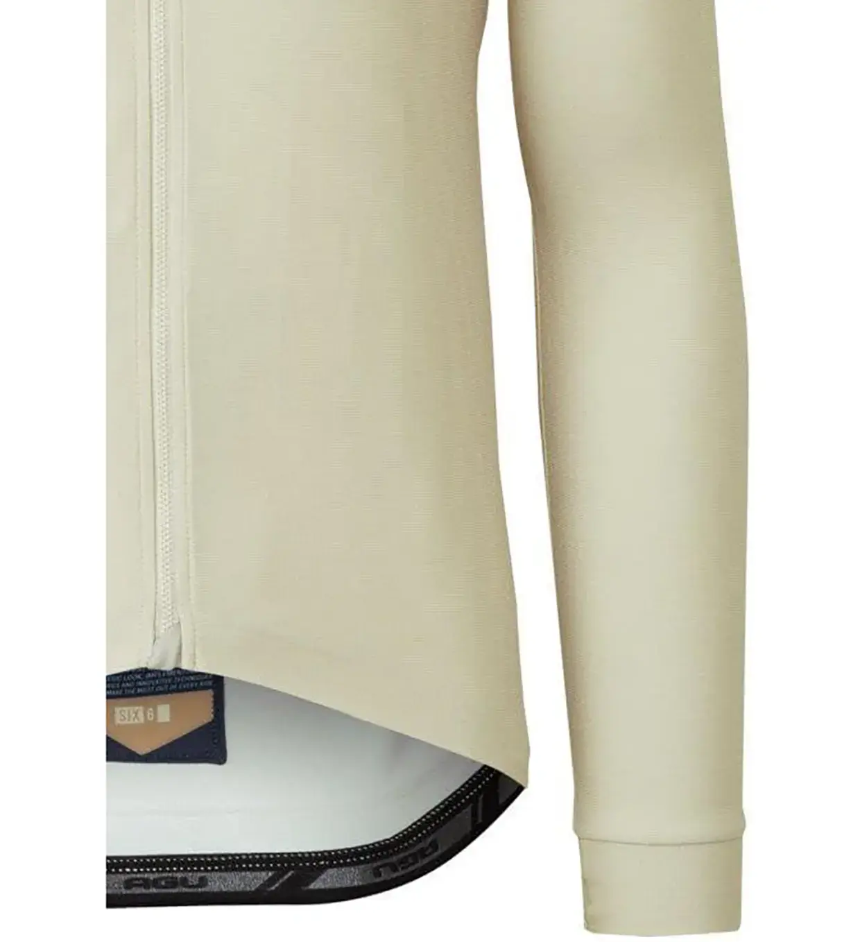 AGU SIX6 Merino Fietsshirt Lange Mouwen Beige Heren