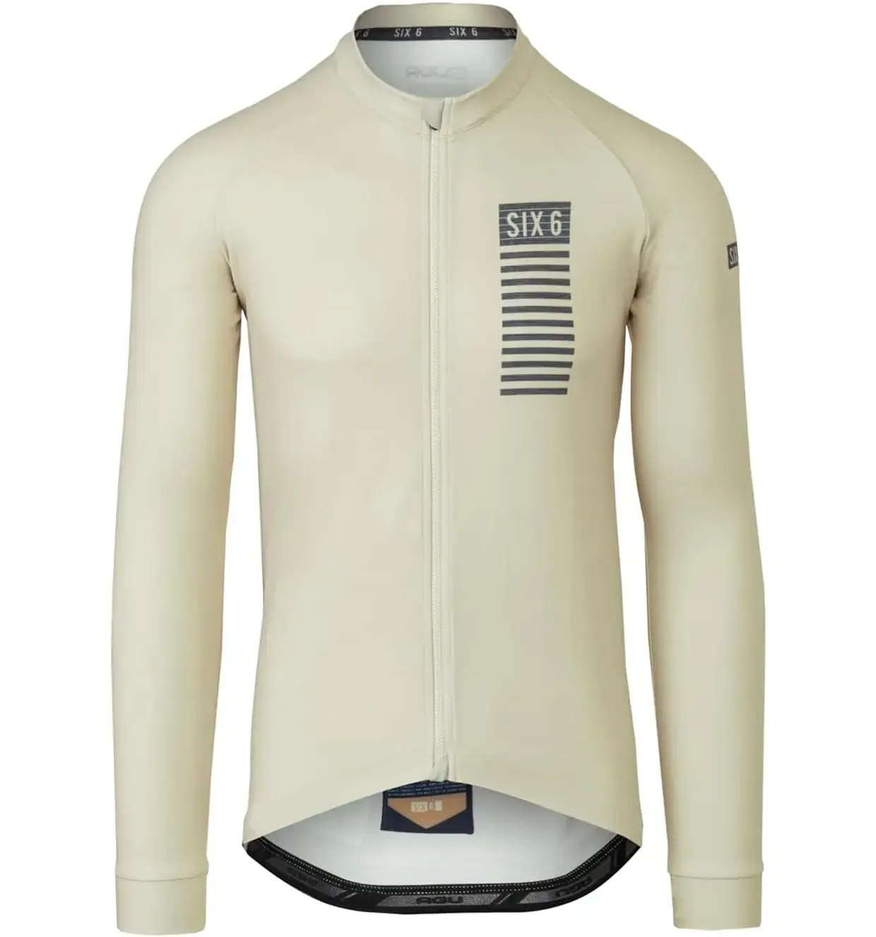 AGU SIX6 Merino Fietsshirt Lange Mouwen Beige Heren