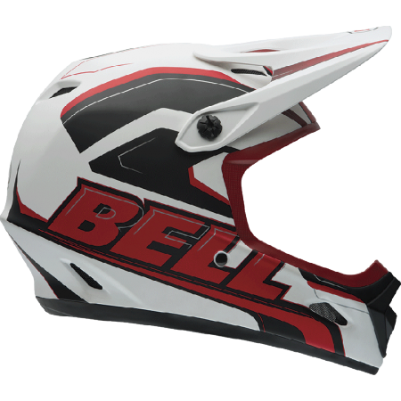 Bell Transfer-9 Downhill Fietshelm Wit/Rood