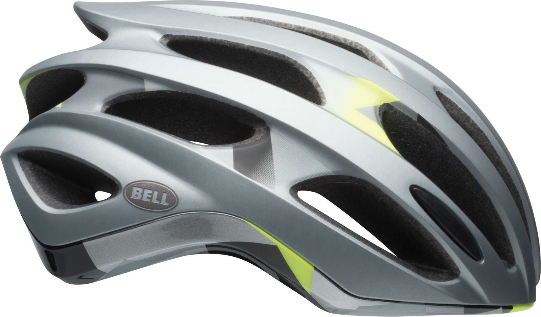 Bell Formula MIPS Race Fietshelm Mat Zilver/Geel