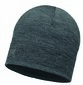 Buff Merino Wool 1 Layer Hat Buff Solid Grijs