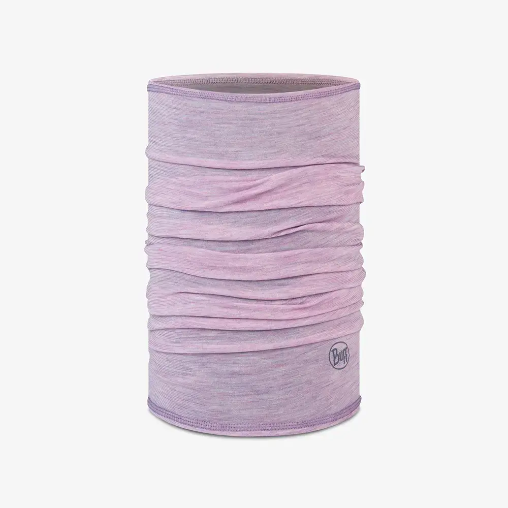 Buff Merino Lightweight Nekwarmer Lichtroze