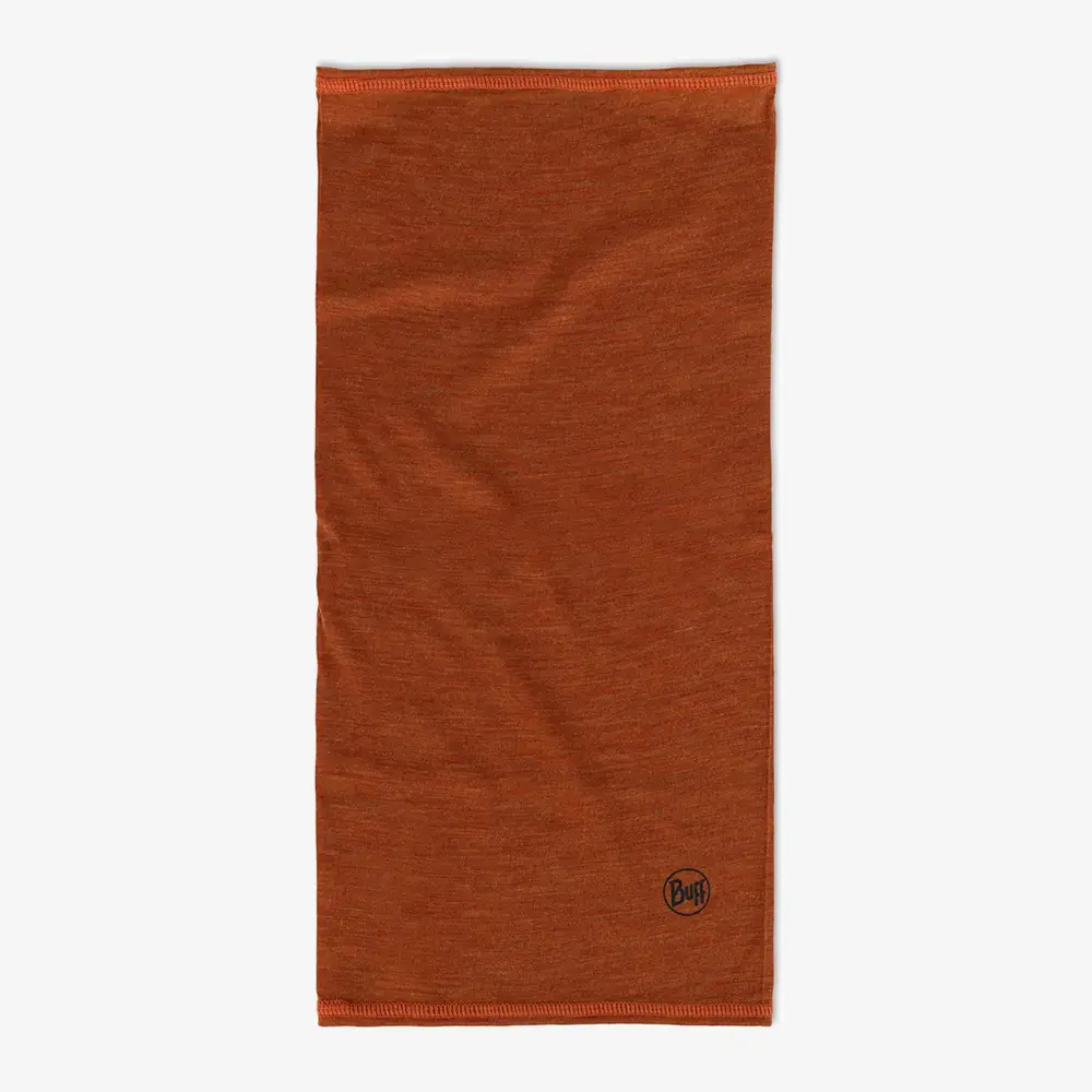 Buff Merino Lightweight Nekwarmer Solid Oranje