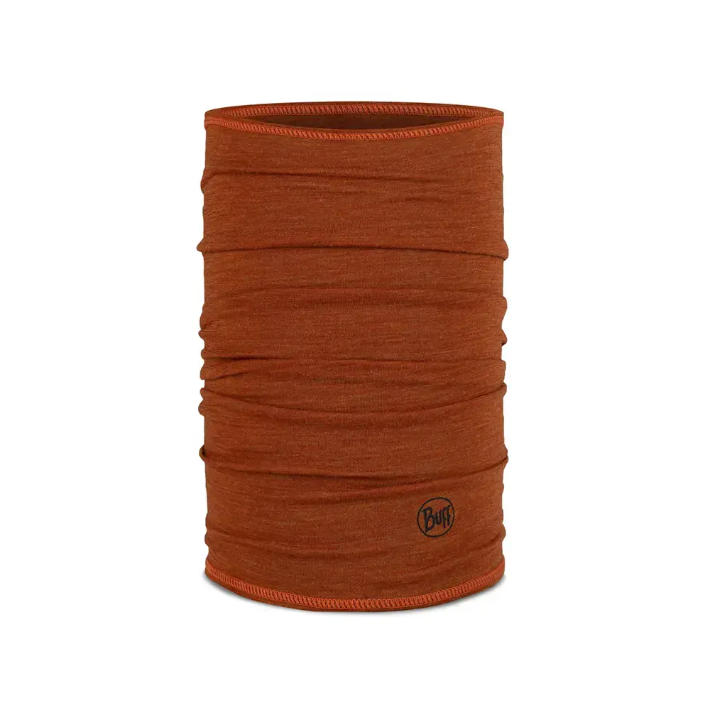 Buff Merino Lightweight Nekwarmer Solid Oranje