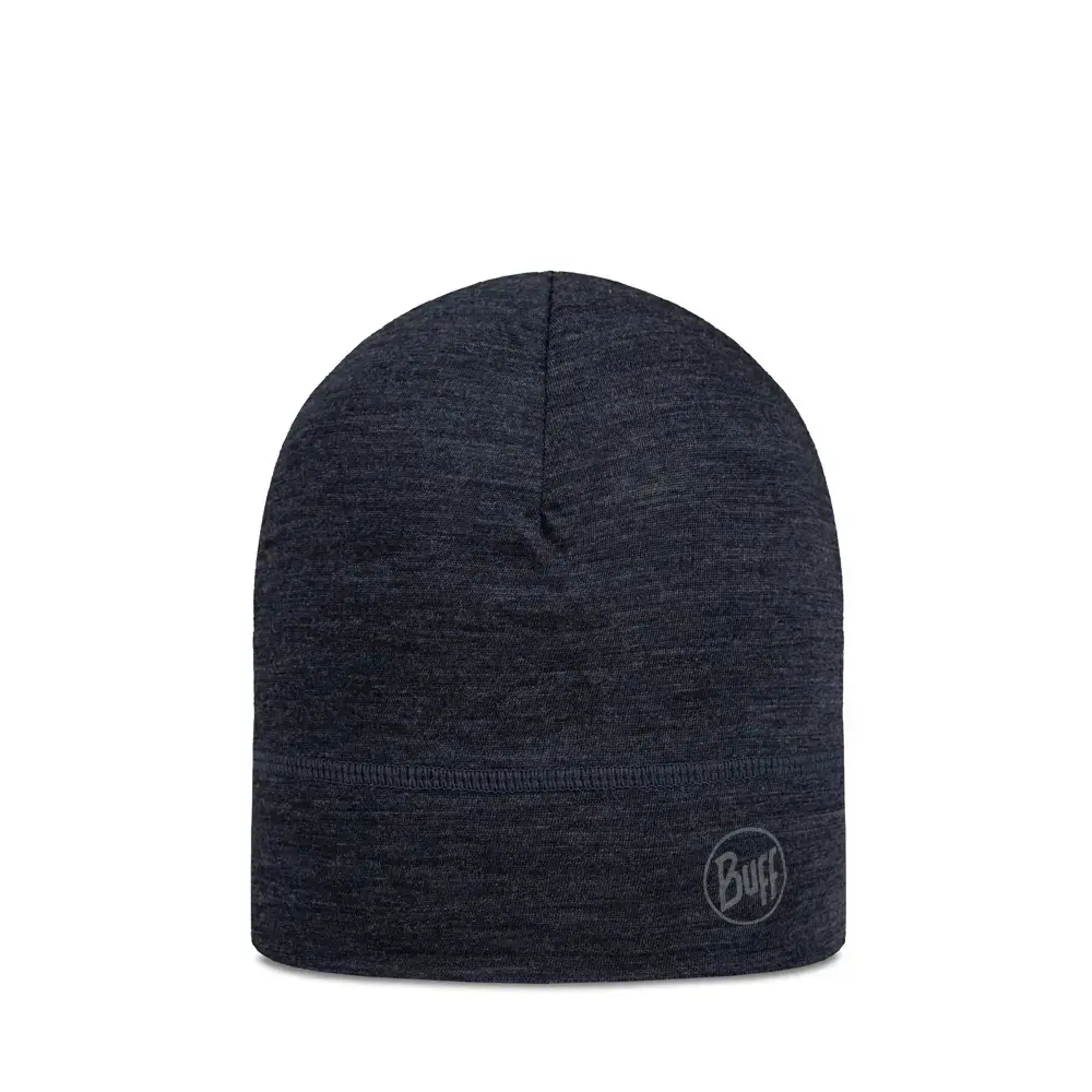 Buff Merino Wool 1 Layer Hat Buff Solid Blauw