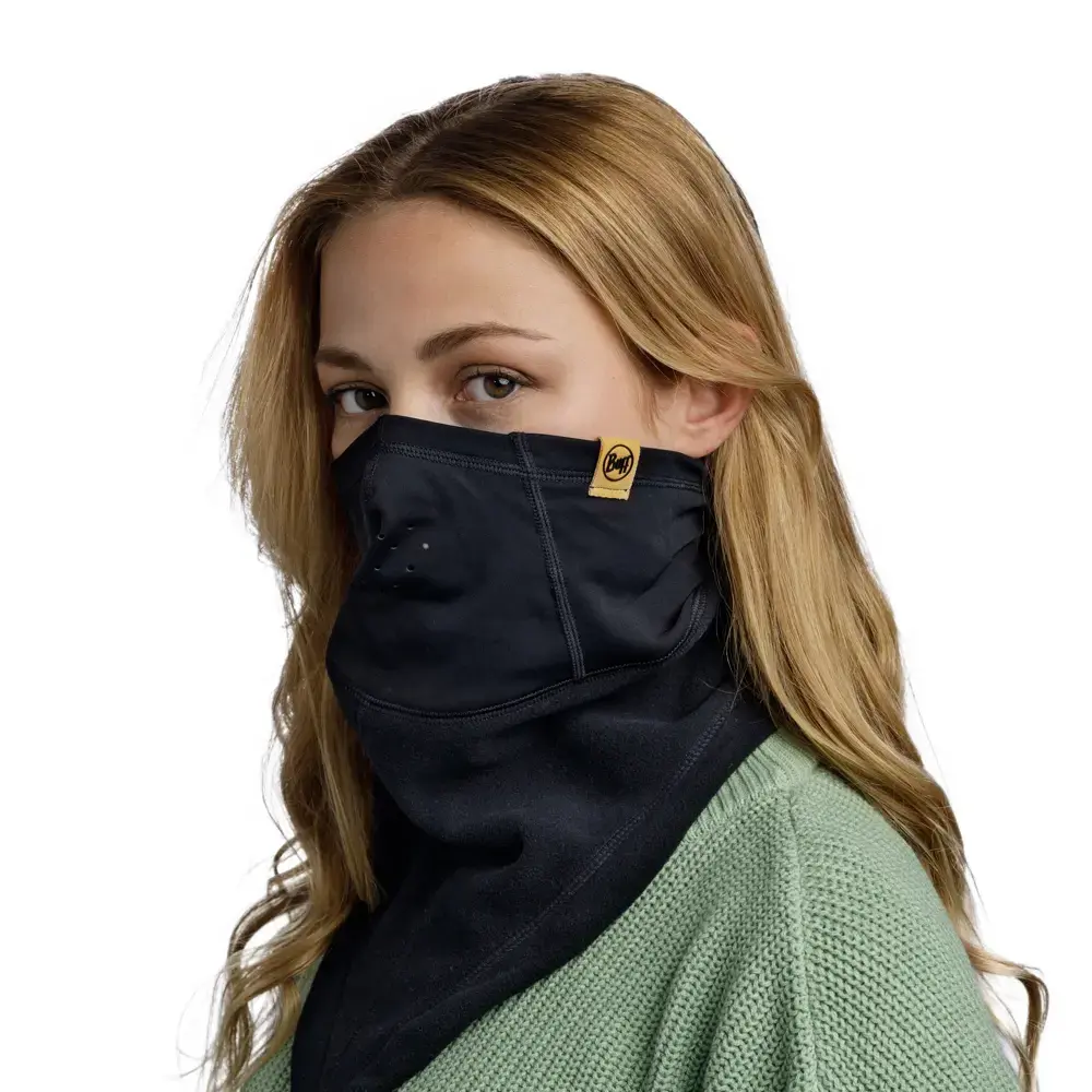 Buff Mountain Bandana Nekwarmer Solid Zwart