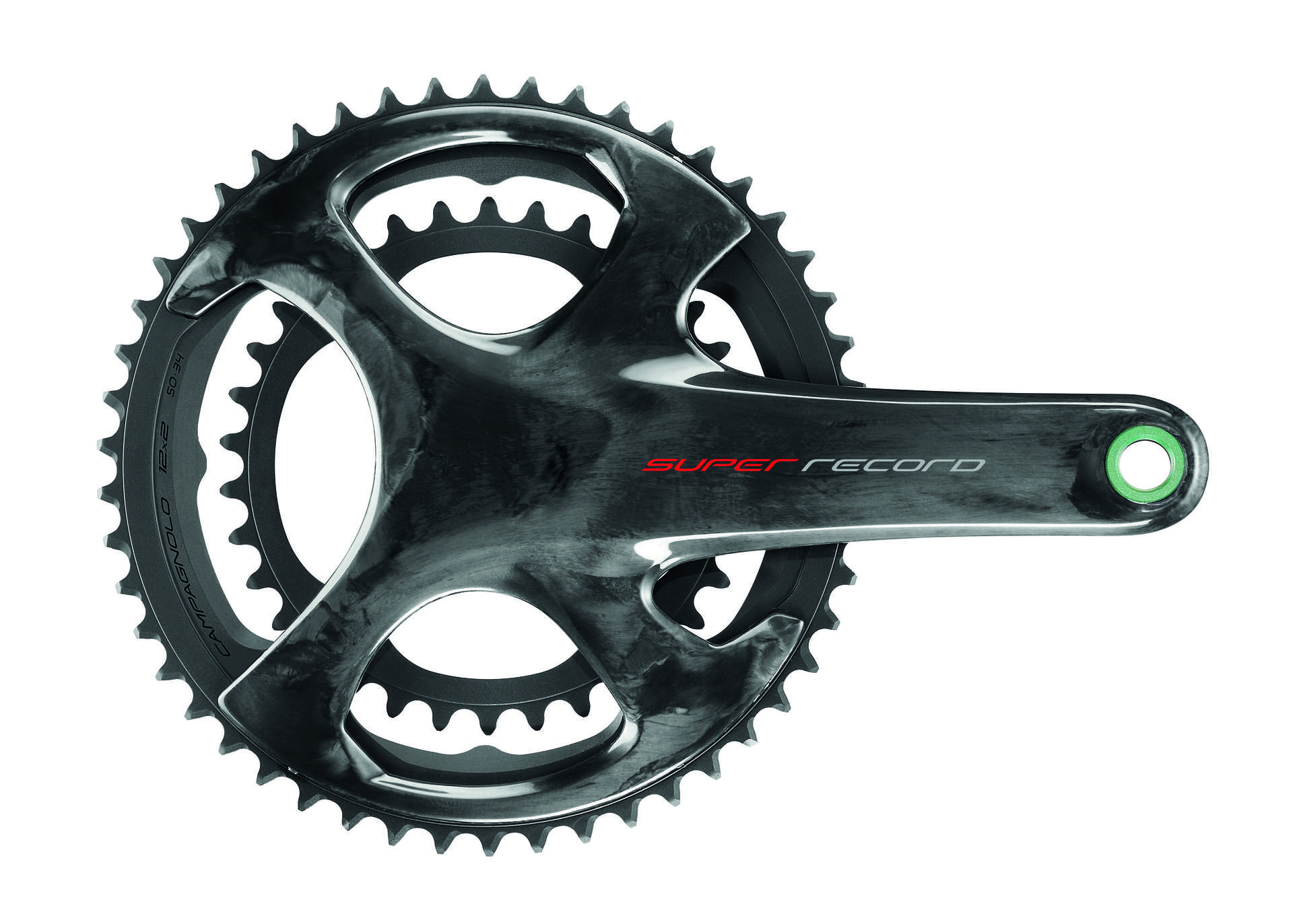 Campagnolo Super Record Ultra Torque Titanium/Carbon Crankstel 12 speed 34/50T Zw