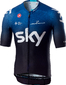 Castelli Team Sky Aero Race 6.0 Fietsshirt Korte Mouwen Zwart/Donkerblauw Heren