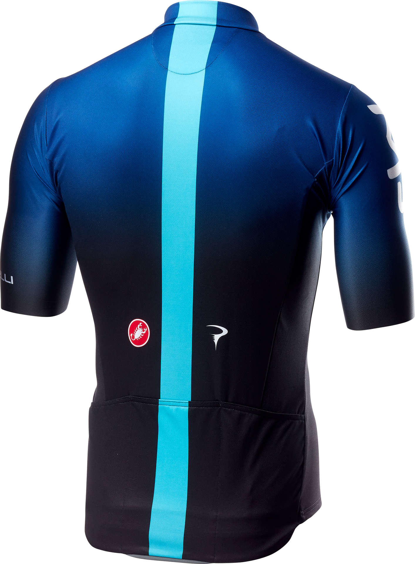 Castelli Team Sky Squadra Fietsshirt Korte Mouwen Zwart/Donkerblauw Heren