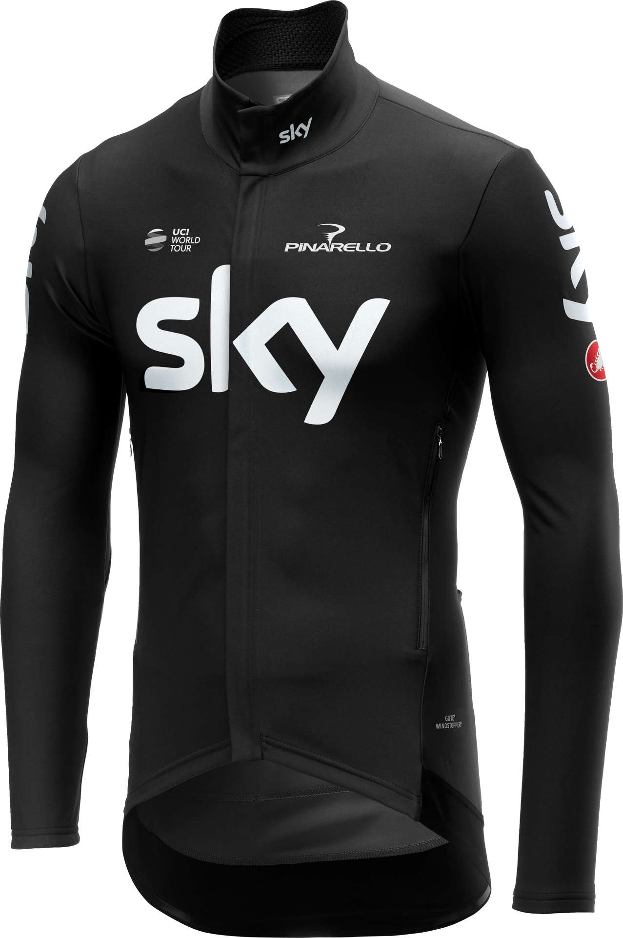 Castelli Team Sky Perfetto Fietsshirt Lange Mouwen Zwart Heren