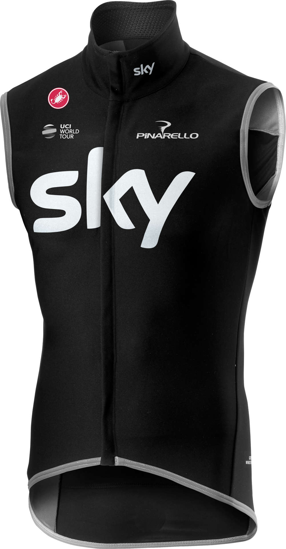 Castelli Team Sky Perfetto Windvest Zwart Heren