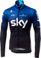 Castelli Team Sky Thermal Fietsshirt Lange Mouwen Zwart/Donkerblauw Heren