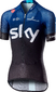 Castelli Team Sky Climbers Fietsshirt Korte Mouwen Zwart/Donkerblauw Dames