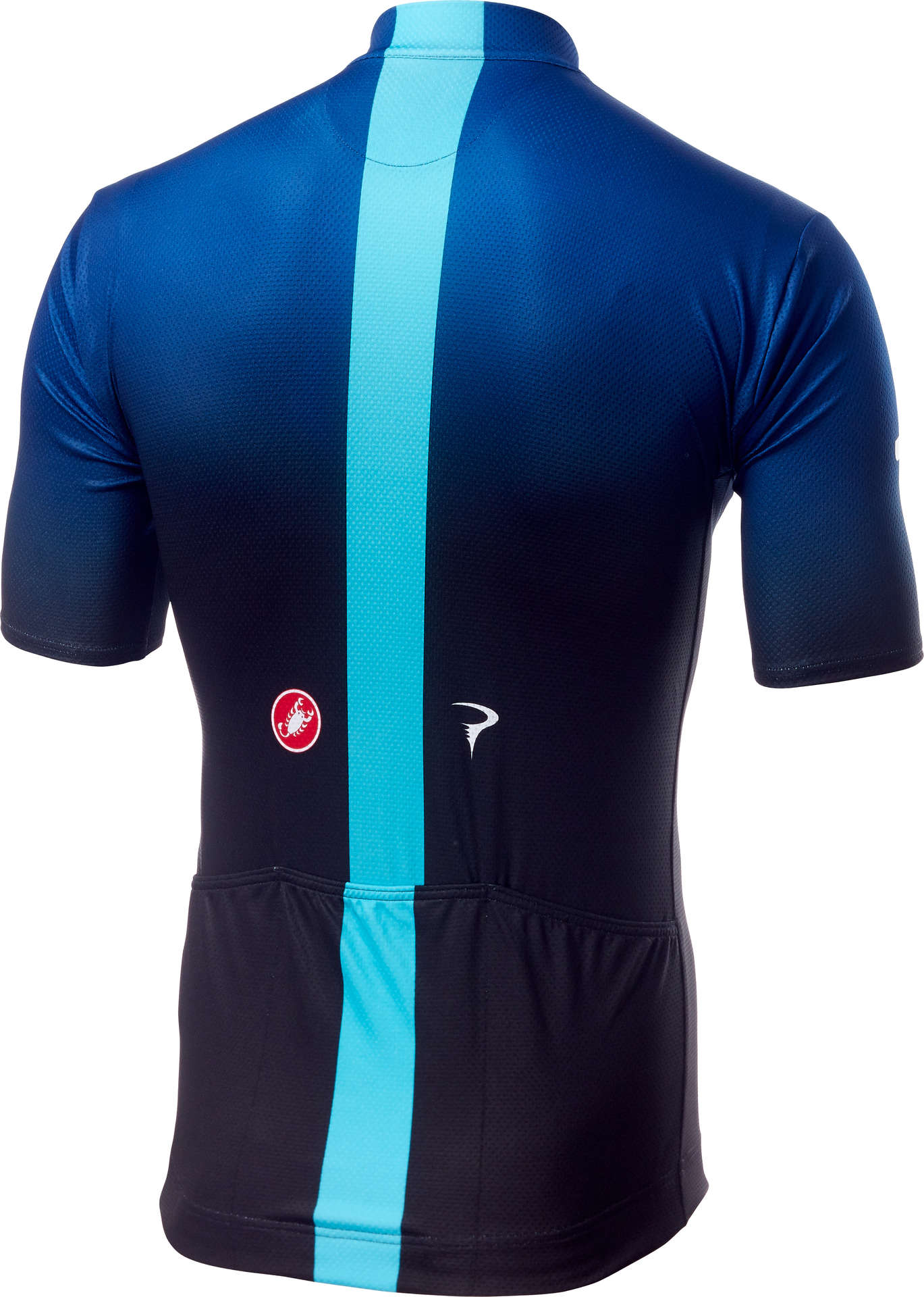 Castelli Team Sky Fan 19 Fietsshirt Korte Mouwen Zwart/Donkerblauw Heren