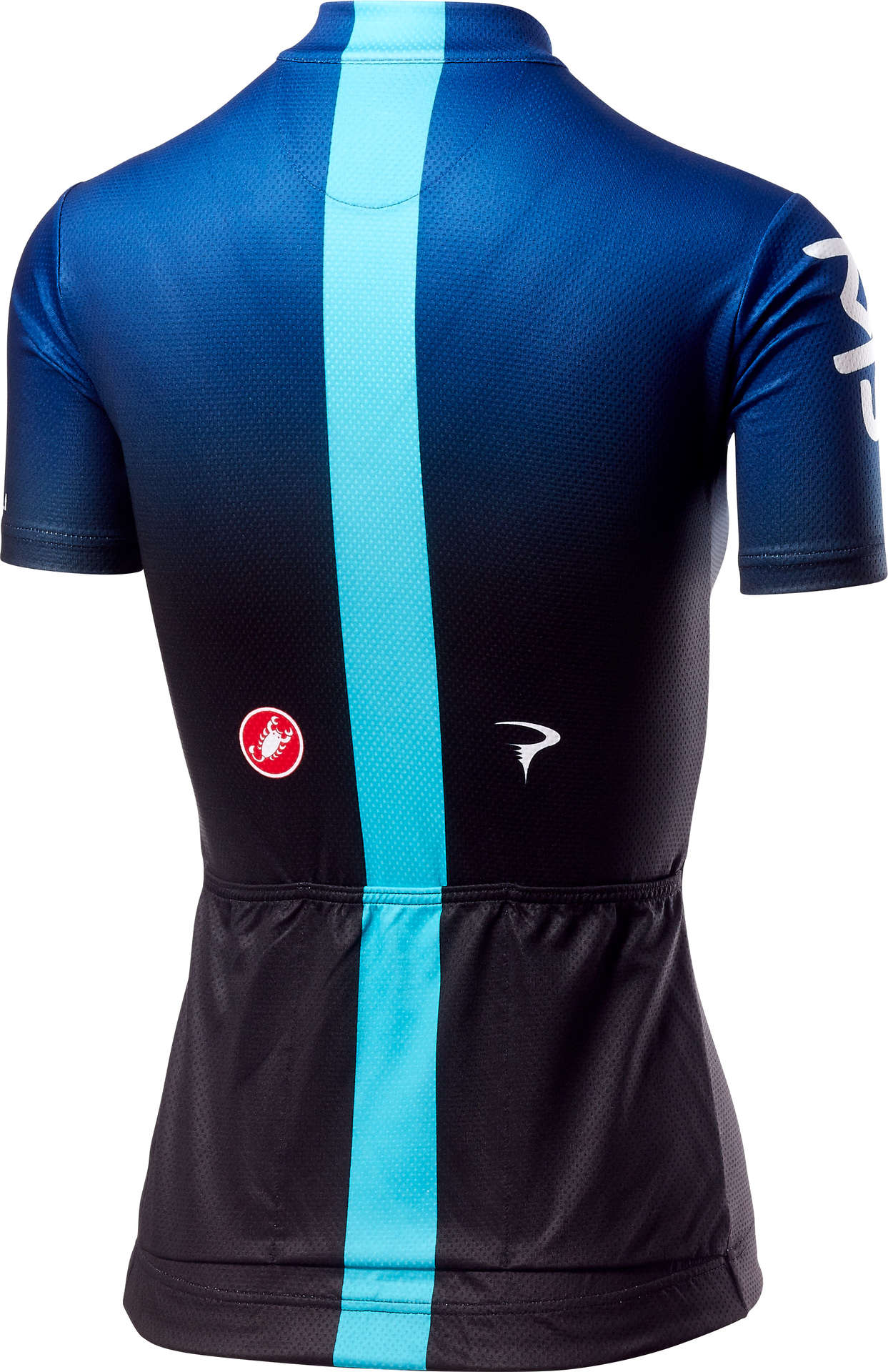 Castelli Team Sky Fan 19 Fietsshirt Korte Mouwen Zwart/Donkerblauw Dames