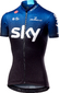 Castelli Team Sky Fan 19 Fietsshirt Korte Mouwen Zwart/Donkerblauw Dames