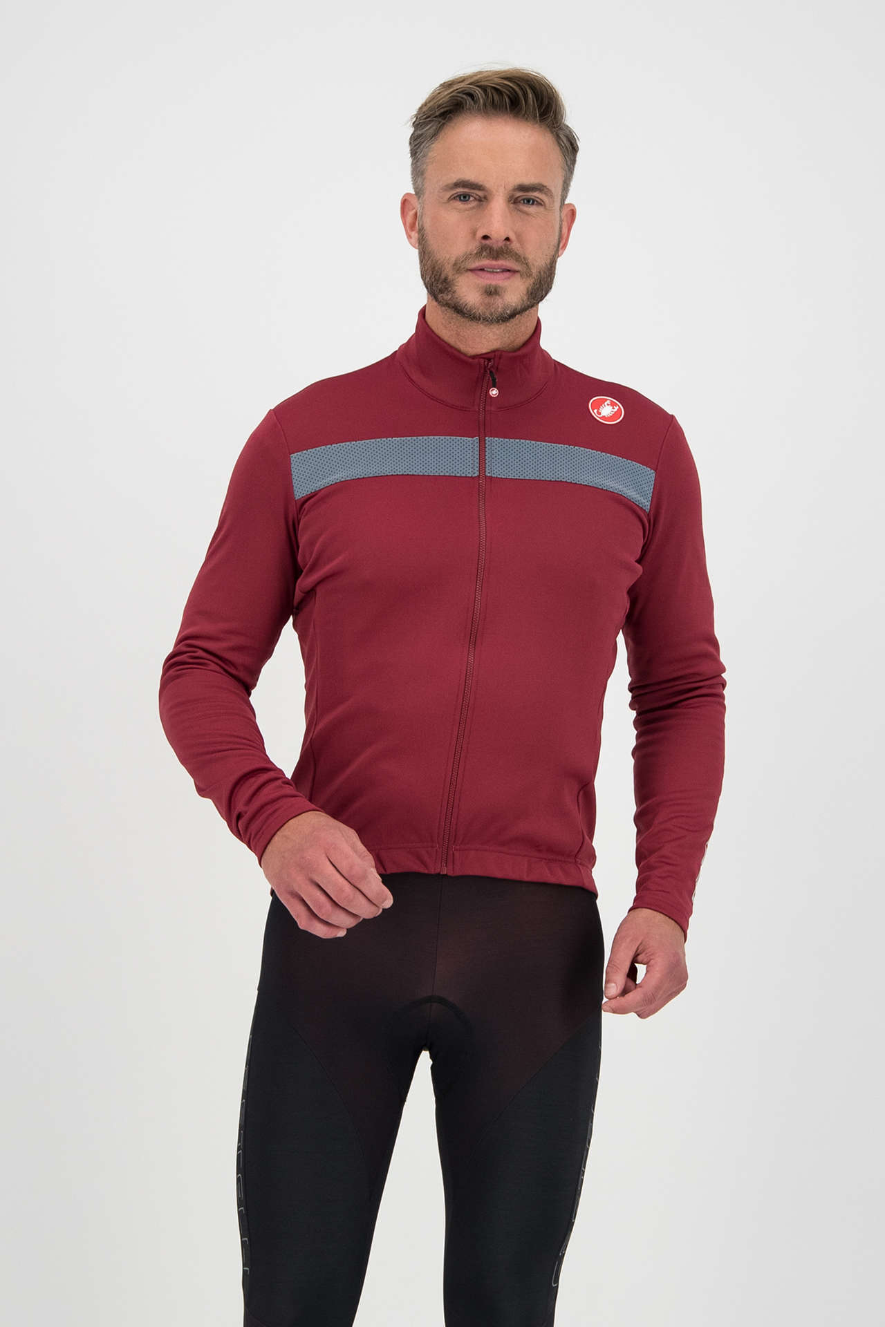 Castelli Puro 3 Fietsshirt Lange Mouwen Rood Heren