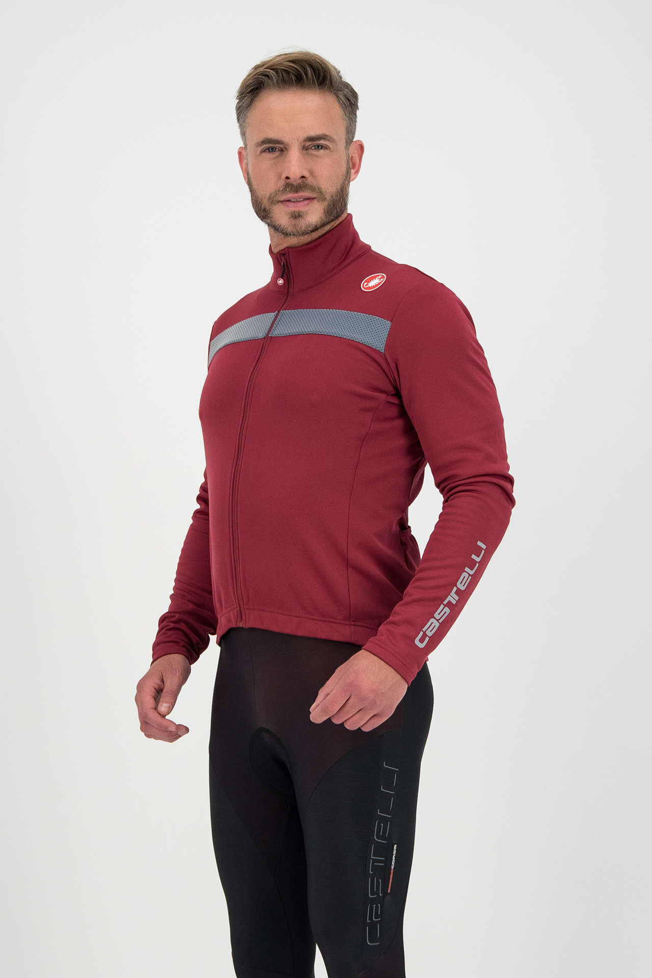 Castelli Puro 3 Fietsshirt Lange Mouwen Rood Heren