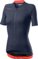 Castelli Anima 3 Fietsshirt Korte Mouwen Donkerblauw/Roze Dames