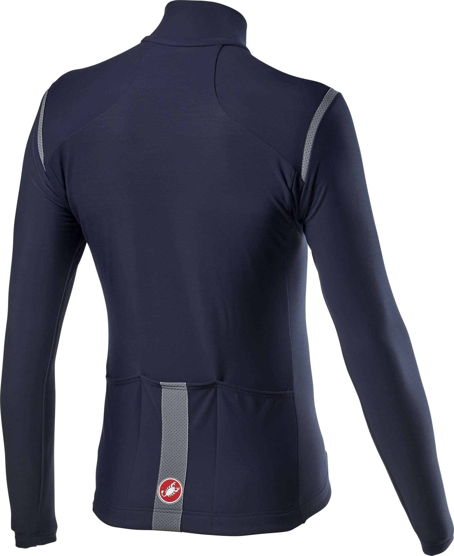 Castelli Tutto Nano Ros Fietsshirt Lange Mouwen Donkerblauw Heren