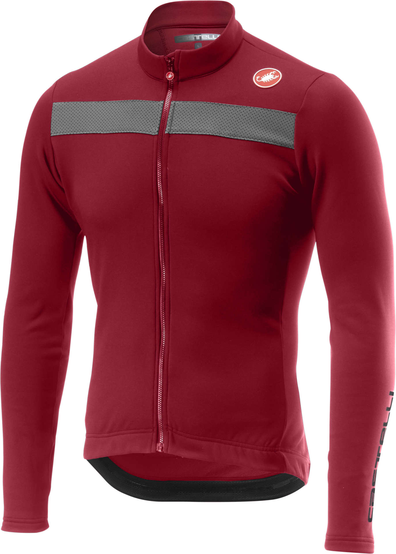 Castelli Puro 3 Fietsshirt Lange Mouwen Pro Rood Heren