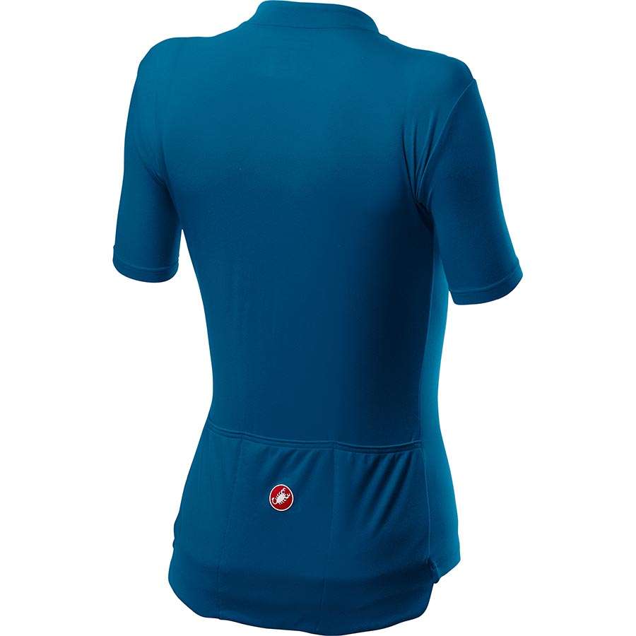 Castelli Anima 3 Fietsshirt Korte Mouwen Blauw/Lichtblauw Dames