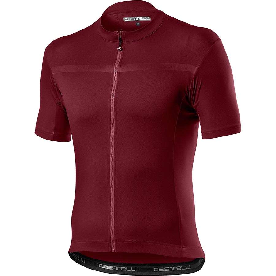 Castelli Classifica Fietsshirt Korte Mouwen Donkerrood Heren