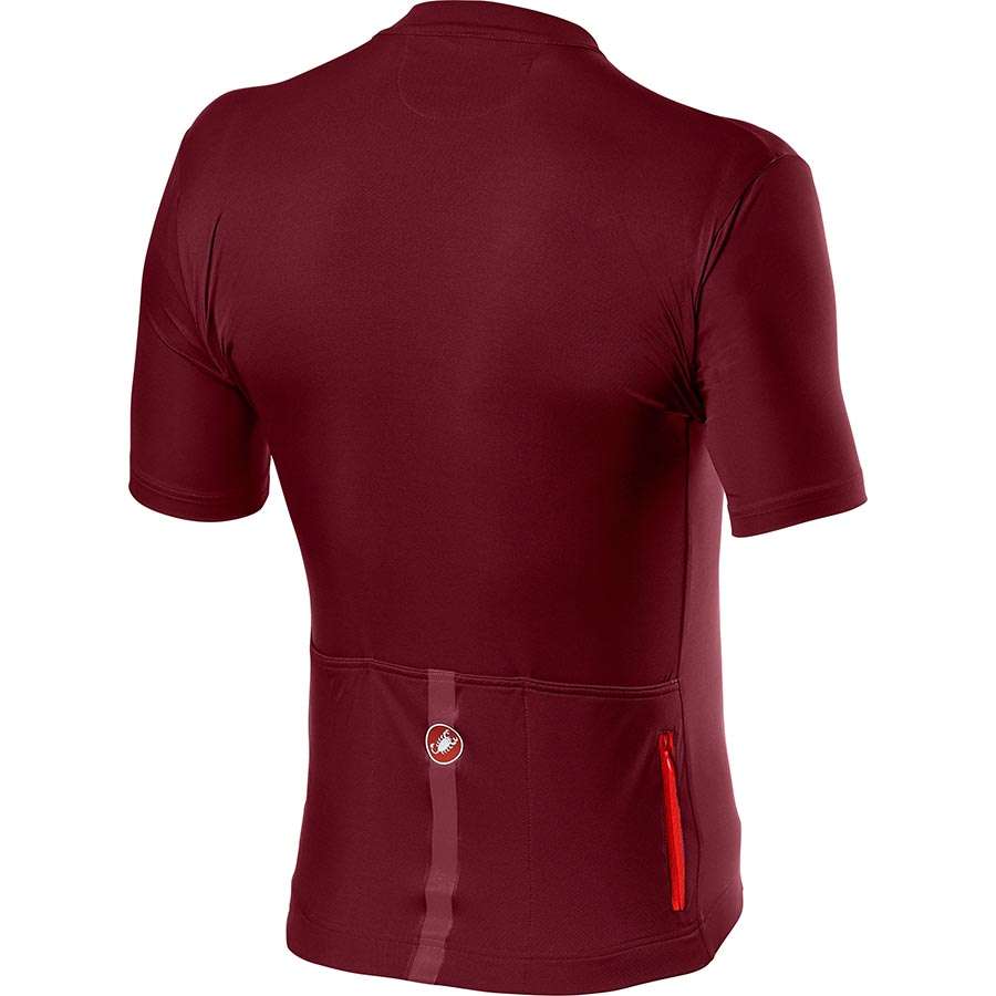 Castelli Classifica Fietsshirt Korte Mouwen Donkerrood Heren