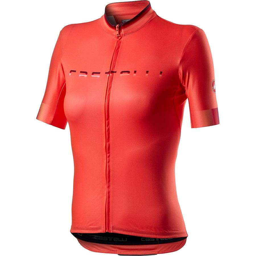 Castelli Gradient Fietsshirt Korte Mouwen Roze Dames