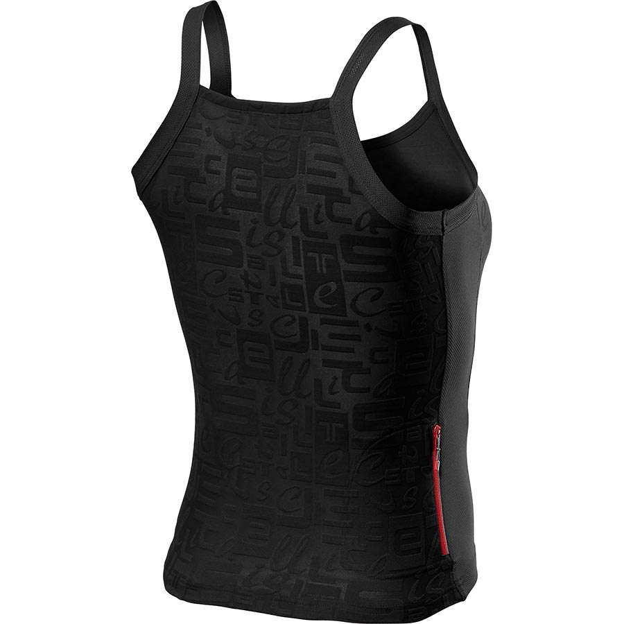 Castelli Promessa Jacquard Bavette Fietsshirt Zonder Mouwen Zwart Dames