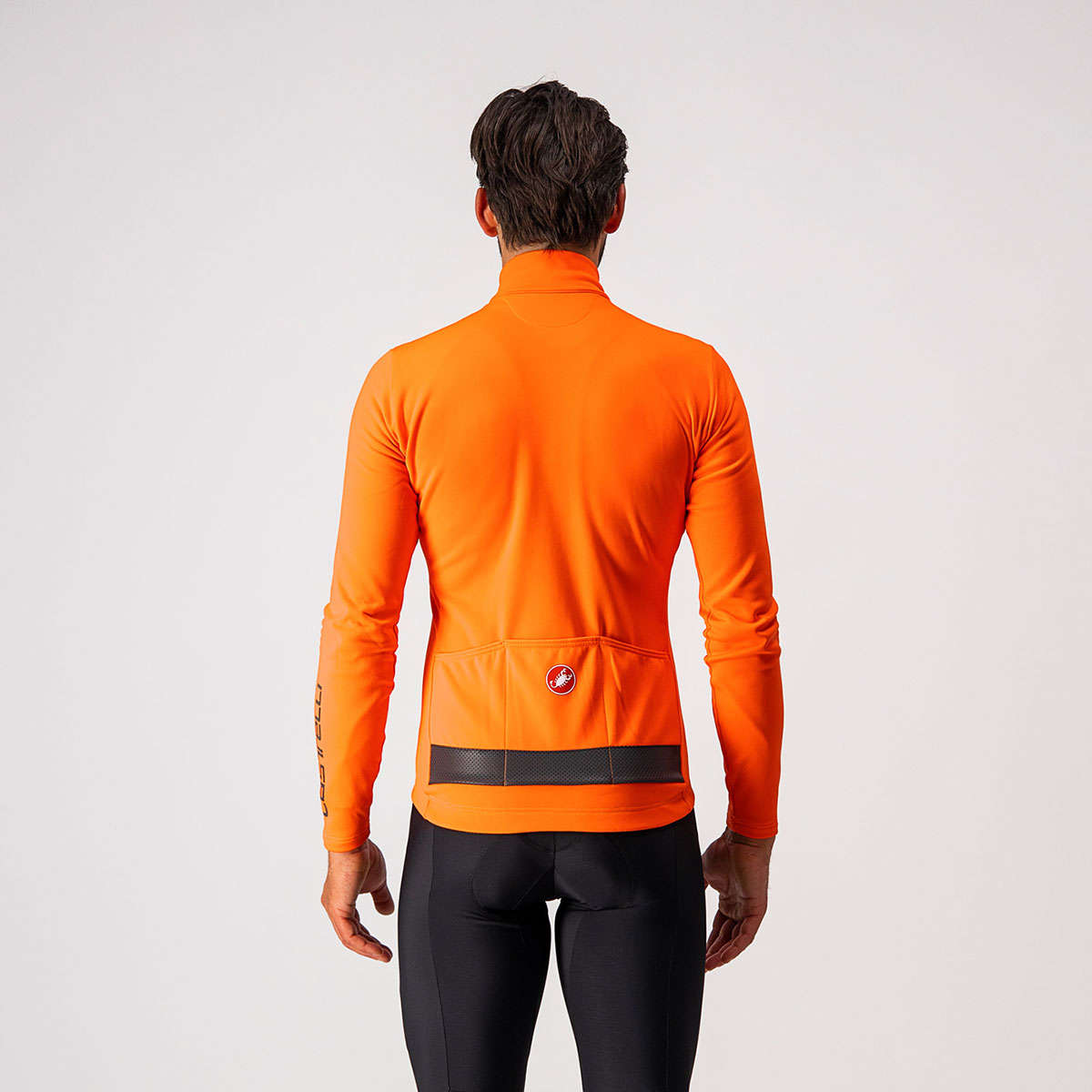 Castelli Puro 3 Fietsshirt Lange Mouwen Oranje Heren