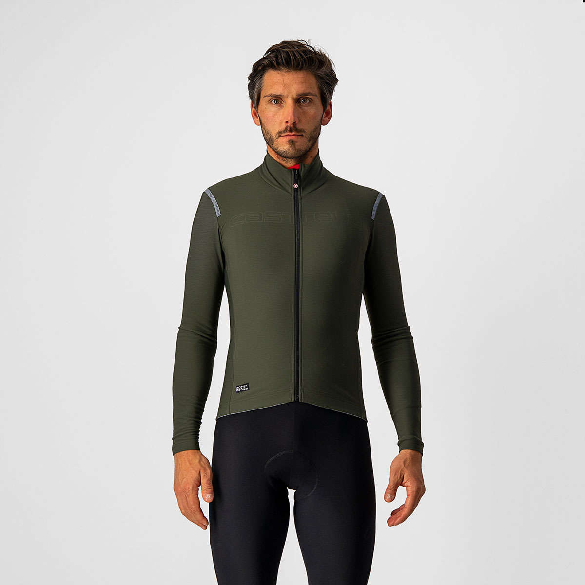 Castelli Tutto Nano Ros Fietsshirt Lange Mouwen Groen Heren