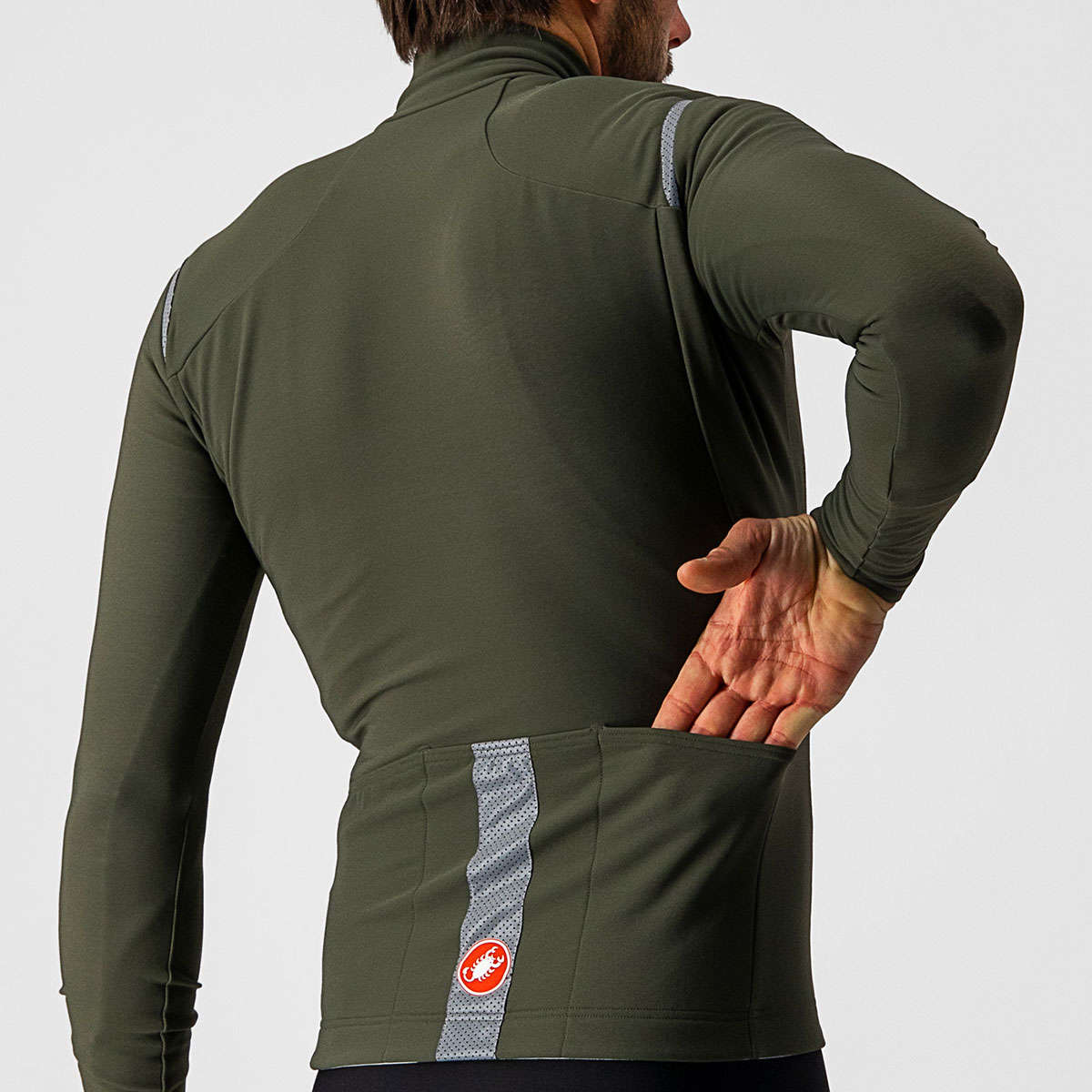 Castelli Tutto Nano Ros Fietsshirt Lange Mouwen Groen Heren