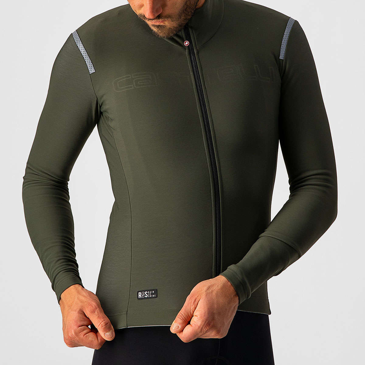 Castelli Tutto Nano Ros Fietsshirt Lange Mouwen Groen Heren