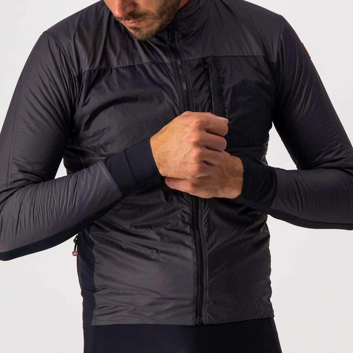 Castelli Unlimited Puffy Fietsjack Donkergrijs Heren