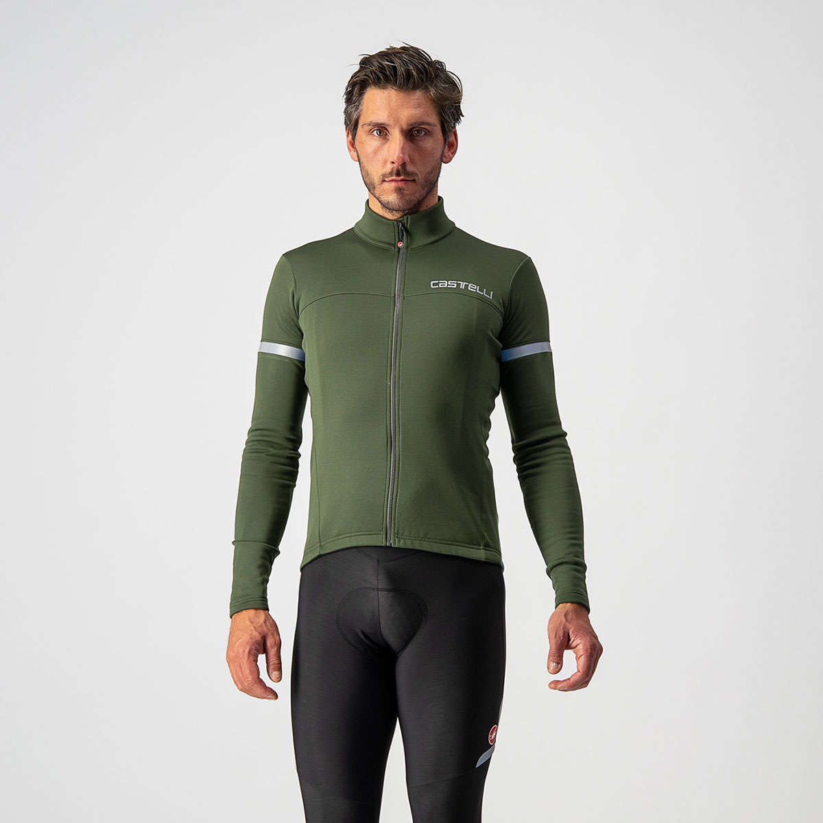 Castelli Fondo 2 FZ Fietsshirt Lange Mouwen Groen Heren