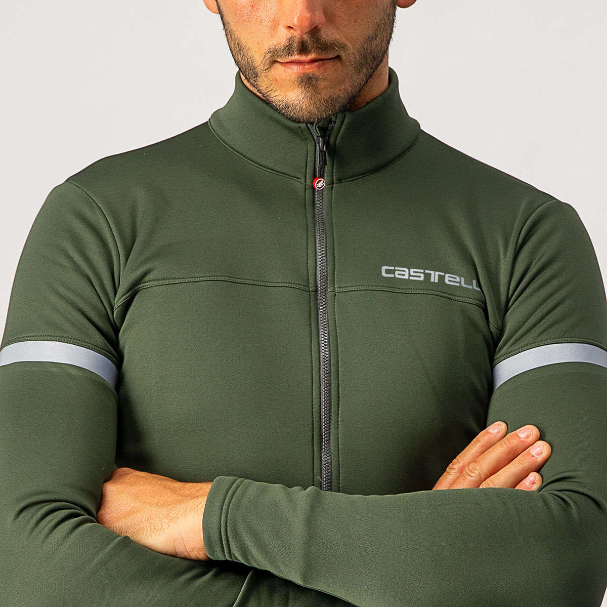 Castelli Fondo 2 FZ Fietsshirt Lange Mouwen Groen Heren