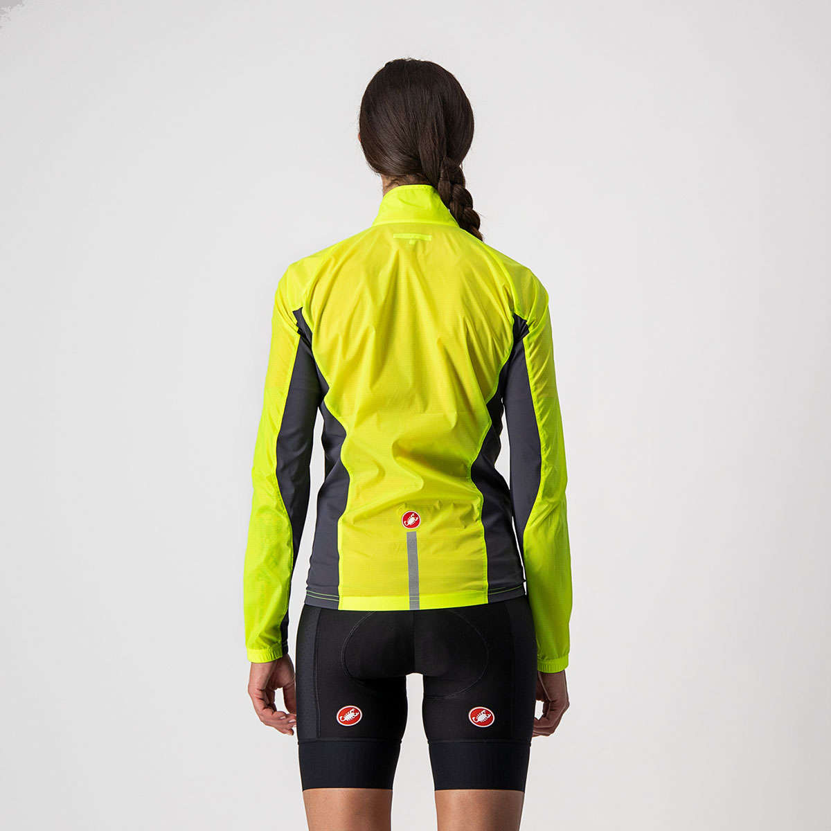 Castelli Squadra Stretch Windjack Fluo Geel Dames