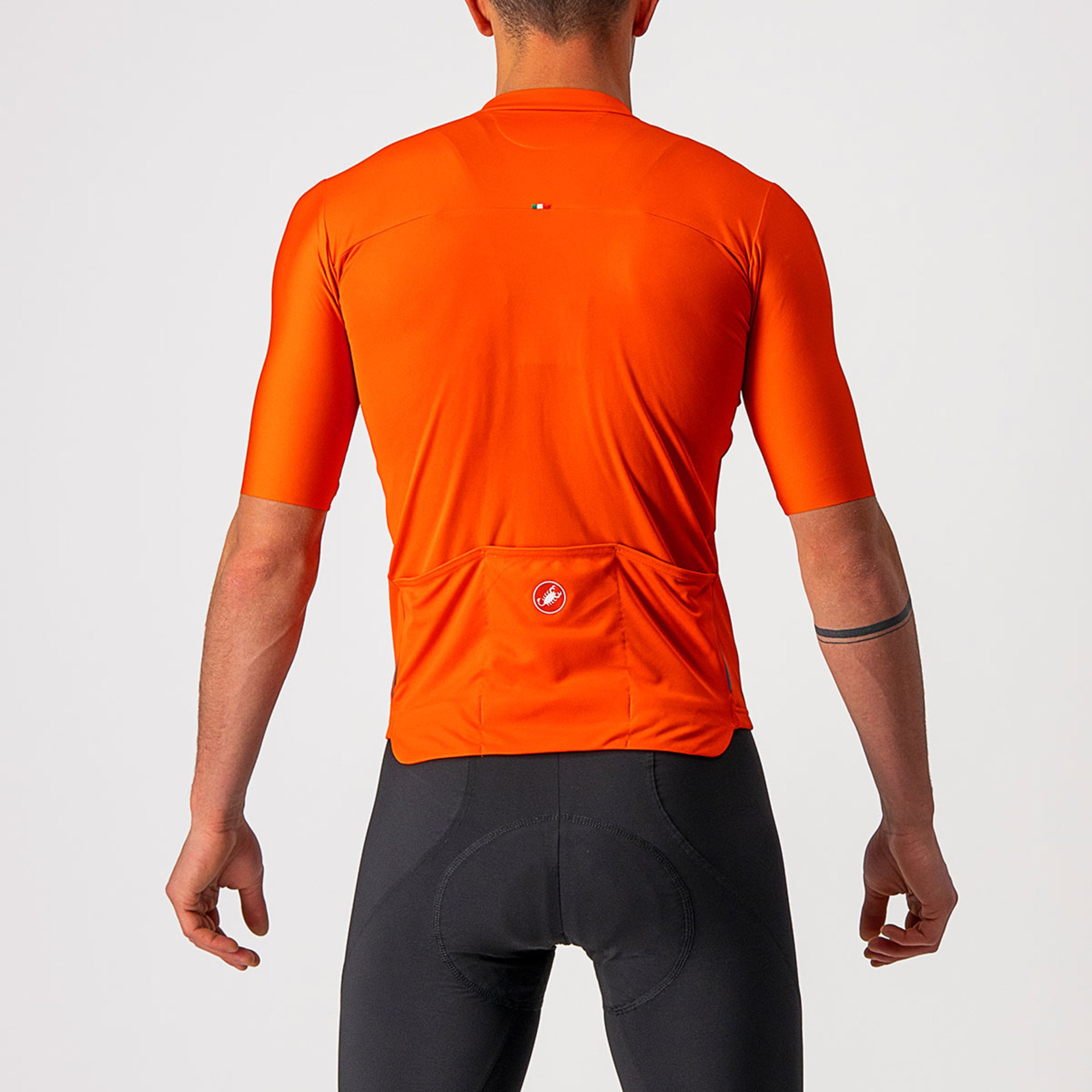 Castelli Prologo 7 Fietsshirt Korte Mouwen Oranje/Wit/Zwart Heren