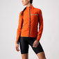 Castelli Squadra Stretch Fietsjack Oranje/Grijs Dames