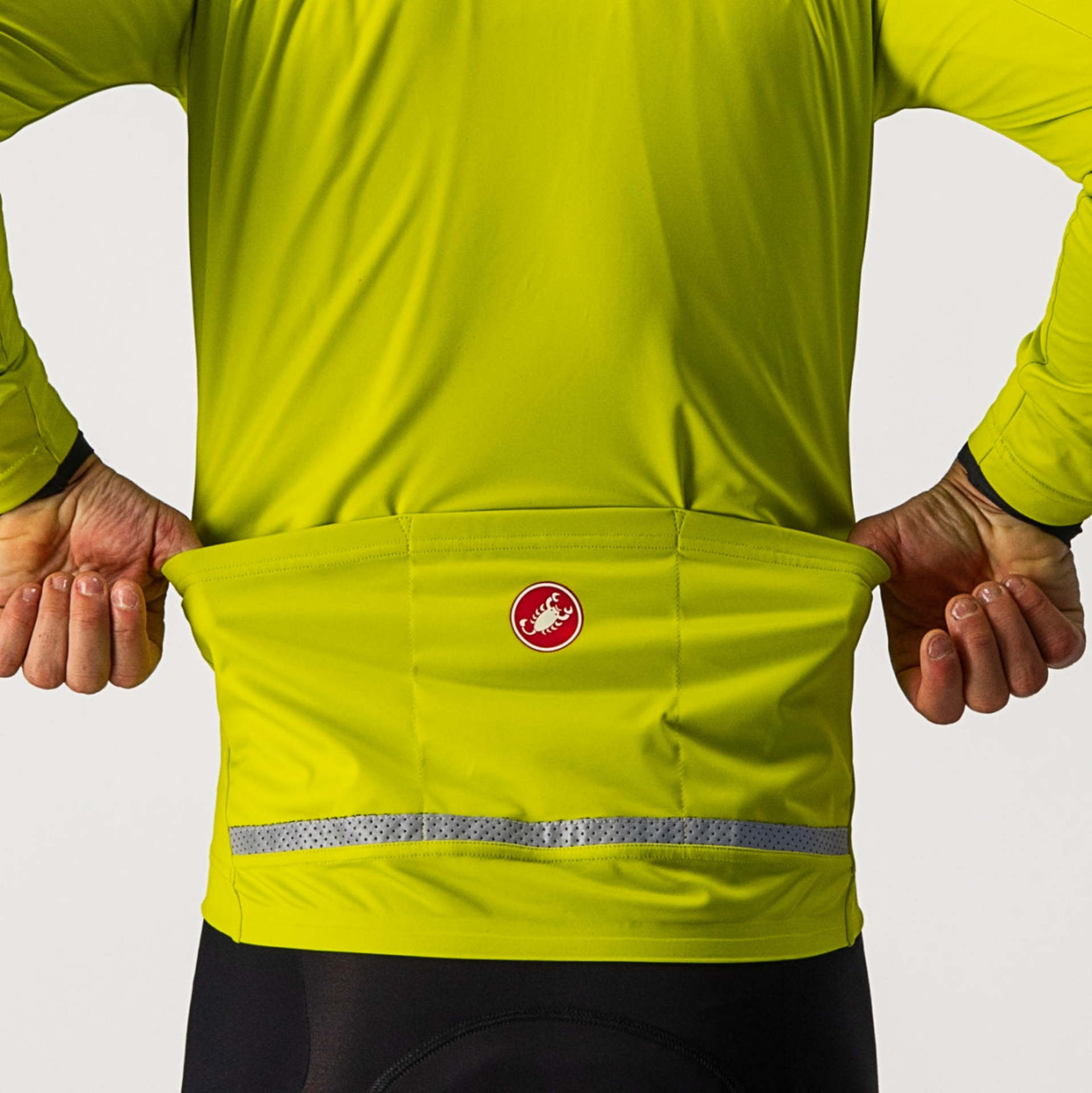 Castelli Go Fietsjack Geel/Donkergrijs Heren