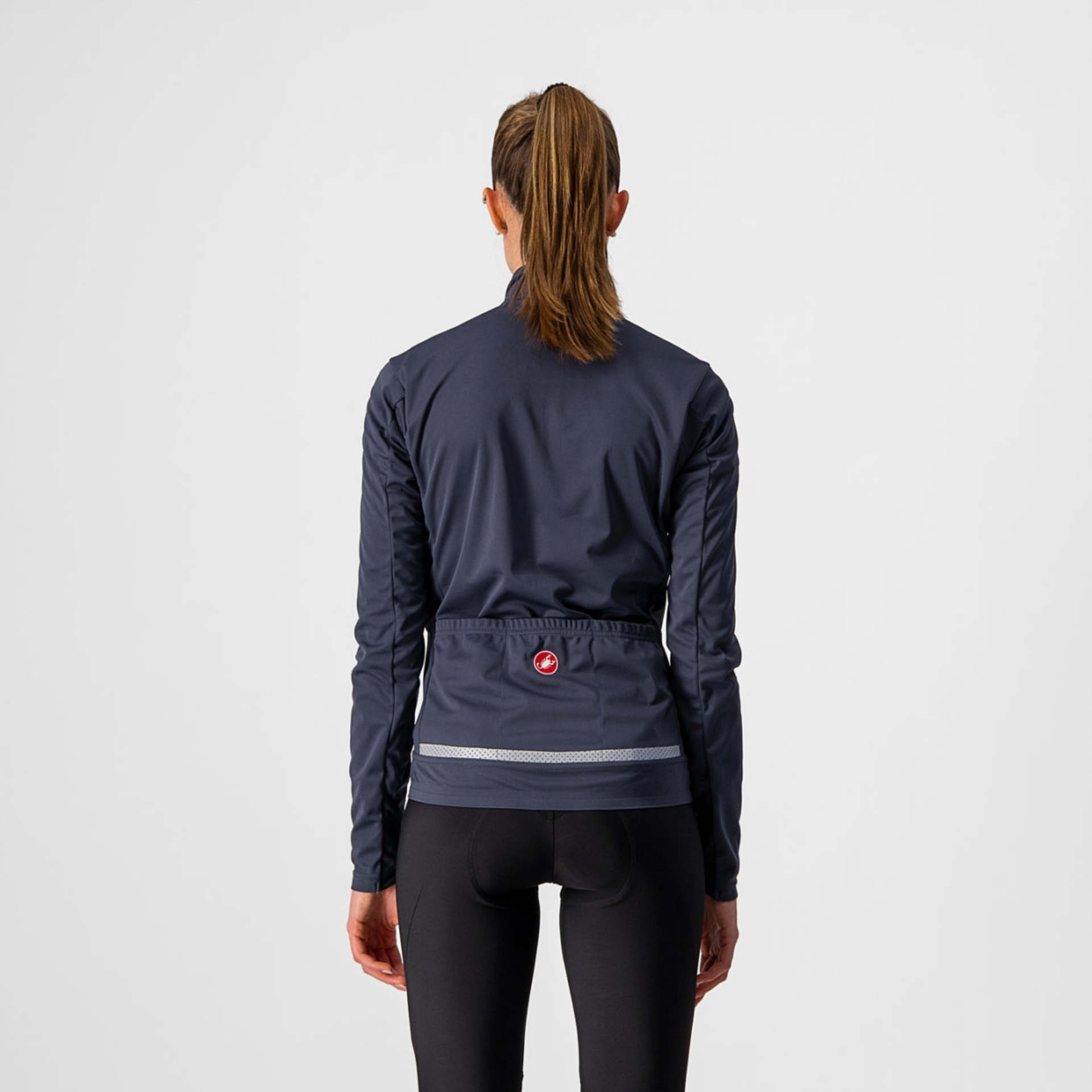 Castelli Go Fietsjack Donkerblauw/Roze Dames